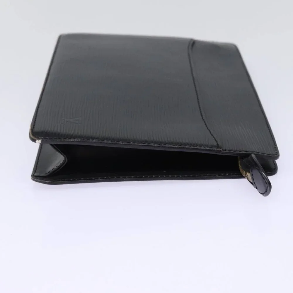 LOUIS VUITTON Epi Pochette Homme Clutch Bag Black Noir - Picture 4 of 13